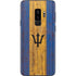 Barbados Flag Dark Wood Galaxy S9 Plus Skin